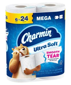 Ultra Soft Toilet Paper [6 Mega Rolls = 24 Regular Rolls]